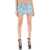 Vivienne Westwood Cotton Jacquard Foam Mini Skirt BLUE CORAL