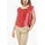 P.A.R.O.S.H. Sequined Tank Top With Deep Neckline Red