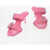 Alexander McQueen Leather Sandals With Buckle Heel 7 Cm Pink