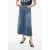 Stella McCartney Cropped Fit Gaucho Denims With Logoed Detail 35Cm Blue