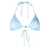 Versace VERSACE Barocco print triangle bikini top CLEAR BLUE