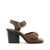 LEMAIRE Lemaire 90Mm Leather Sandals DARK TOBACCO