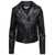 Michael Kors M Michael Kors Woman's Black Leather Biker Jacket BLACK