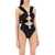 Self-Portrait One-Piece Swimsuit With Cut-Out And BLACK