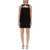 Versace VERSACE WOOL BLEND STRAIGHT MINI DRESS WITH CUT-OUT BLACK