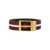 Bally BALLY Shiffie 35 belt BLACK+RED/BONE+ORO