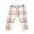 One More In The Family Tartan patterned trousers Beige