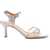 Billi Bi Handcrafted sandal with heel Silver