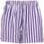 American Vintage Shorts with "Shan" stripe print Violet