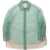 T Coat Semi-transparent tulle blouse Green
