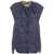 T Coat Quilted vest Blue