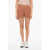 American Vintage Elastic Waist Cotton Shorts Pink