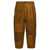 COMME DES GARҪONS HOMME Drill pants with velvet inserts Brown