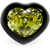 DANS LES RUES Lux Heart Ring BLACK AND GREEN