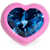 DANS LES RUES Lux Heart Ring PINK AND BLUE