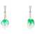 SAF SAFU 'Jelly Melted' Earrings SILVER GREEN