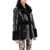 MARCIANO BY GUESS Puffer Jacket With Faux Fur Details JET BLACK A996