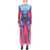 Y PROJECT Jean Paul Gaultier Body Morph Dress PINK BLUE
