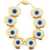 Timeless pearly Bracelet With Eyes GOLD