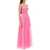 1913 DRESSCODE Tulle Long Bustier Dress FUXIA