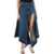 Y PROJECT Denim Midi Skirt With Cut Out Details EVERGREEN VINTAGE BLUE