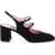 CAREL Suede Banana Slingback Mary Jane NOIR