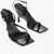 GIABORGHINI Gia Couture Patent Leather Rosie 5 Ankle-Strap Sandals With Black
