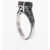 QUINTO EGO Silver Noon Ring With Central Stone Black