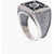 QUINTO EGO Silver Labirinto Ring With Central Stone Silver