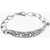 QUINTO EGO Silver Band Bracelet With Skulls Silver
