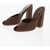 GIABORGHINI Gia Couture Open Toe Linen Rosie Mules 12Cm Brown