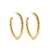 DESTREE Destree Sonia Large Braided Hoops Gold L Accessories GREY