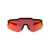 100% 100% Sunglasses SOFT TACT BLACK - HIPER RED MULTILAYER MIRROR LENS
