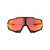 100% 100% SUNGLASSES SOFT TACT BLACK - HIPER RED MULTILAYER MIRROR LENS