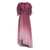 TALBOT RUNHOF TALBOT RUNHOF LUREX DRAPED DRESS RED-PURPLE OR GRAPE