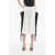 JORDANLUCA Contrasting Details Flared Skirt White