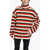 JORDANLUCA Awning Stripe Zircon Pullover With Maxi Sleeves Multicolor