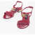 Dolce & Gabbana Patent Leather Sandals With Logo Detail Pink
