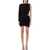 REV Rev The Anais Asymmetric Draped Mini Dress BLACK