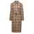 Burberry 'Harehope' Beige Double-Breasted Trench Coat With Matching Belt And Check Print In Cotton Woman BEIGE