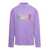 ERL Lilac Crewneck Pullover with Embroidered Motif in Cotton Unisex VIOLET