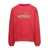 ERL Red Crewneck Sweatshirt With Embroidered Logo In Cotton Man RED