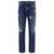Dolce & Gabbana DOLCE & GABBANA Straight leg jeans with ripped details BLUE
