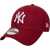 New Era 9FORTY New York Yankees MLB League Essential Cap Burgundy