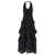 TWINSET TWINSET Long cotton dress with ruffles BLACK