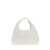 Marc Jacobs 'The Sack' White Shoulder Bag With Embossed Logo In Hammered Leather Woman WHITE