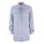 Michael Kors MICHAEL KORS Striped viscose shirt with front fastening BLUE