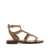 ASH ASH Plaza studded leather sandals LEATHER BROWN