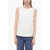 Max Mara Stretch Wool Tank Top With Back Closure White