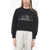 Sacai Side Split I Got A Feeling Cropped Fit Sweatshirt Black